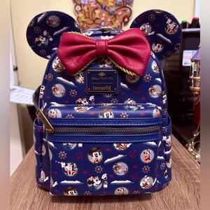 🔥 Loungefly Disney Cruise Line Treasure Inaugural Minnie Mouse Mini Backpack